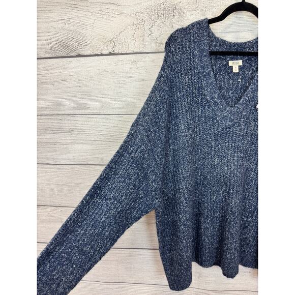 A New Approach Plus Size Blue Woven Knit V-Neck Sweater Size 2X - Picture 3 of 5